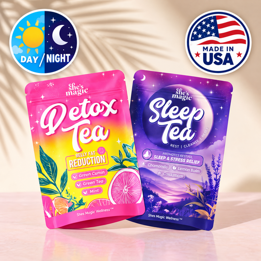 She's Magic Detox Tea and Sleep Tea Day Night Duo